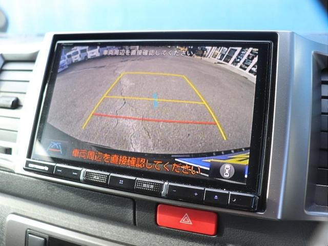 ハイエースバン スーパーGL ダークプライムII両側自動ドア寒冷地仕様パワースライドドアパノラミックビューモニターデジタルインナーミラーTRDマットガードTSS社外ナビTRDマットフラップ赤フォグランプ黄色LED(16枚目)