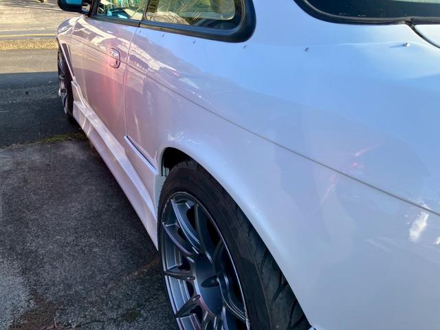 シルビア K’s 純正5速MT ターボ エアロ 純正パールオールペン ワンオフマフラー 車高調 momoステアリング BRIDEバケットシート エアクリ APEXi FCコマンダー ターボタイマー SSR17インチAW(18枚目)