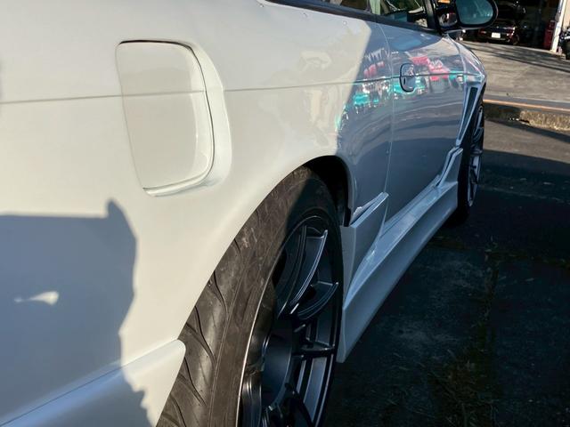 シルビア K’s 純正5速MT ターボ エアロ 純正パールオールペン ワンオフマフラー 車高調 momoステアリング BRIDEバケットシート エアクリ APEXi FCコマンダー ターボタイマー SSR17インチAW(21枚目)