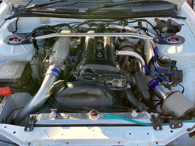 シルビア K’s 純正5速MT ターボ エアロ 純正パールオールペン ワンオフマフラー 車高調 momoステアリング BRIDEバケットシート エアクリ APEXi FCコマンダー ターボタイマー SSR17インチAW(29枚目)