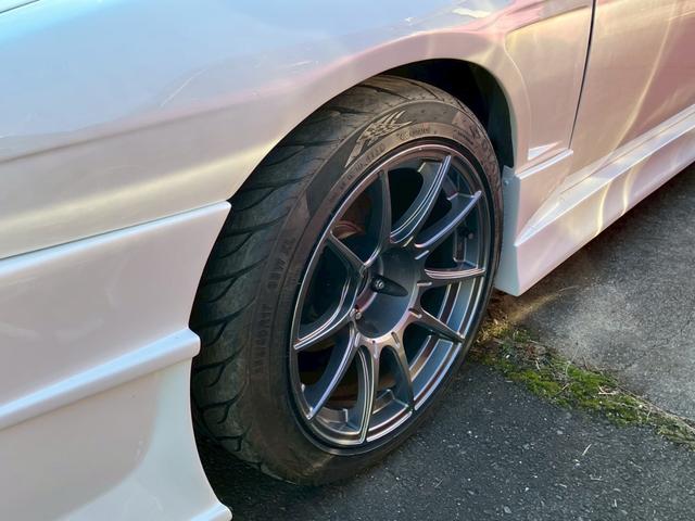 シルビア K’s 純正5速MT ターボ エアロ 純正パールオールペン ワンオフマフラー 車高調 momoステアリング BRIDEバケットシート エアクリ APEXi FCコマンダー ターボタイマー SSR17インチAW(43枚目)