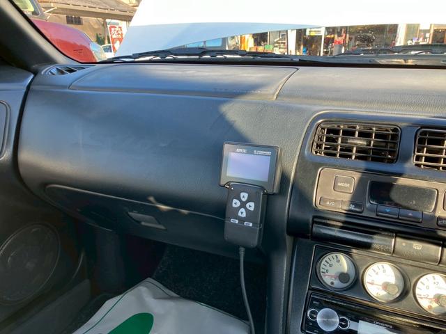 シルビア K’s 純正5速MT ターボ エアロ 純正パールオールペン ワンオフマフラー 車高調 momoステアリング BRIDEバケットシート エアクリ APEXi FCコマンダー ターボタイマー SSR17インチAW(56枚目)