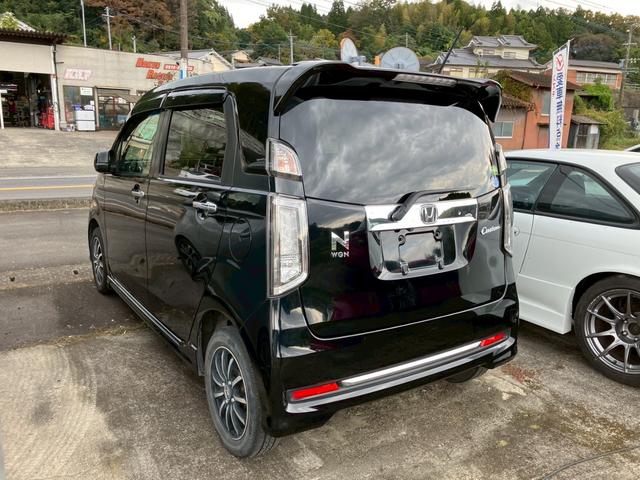 Ｎ－ＷＧＮカスタム Ｇ・Ｌパッケージ　メモリーナビ　フルセグＴＶ　バックモニター　ＤＶＤ再生　スマートキー　プッシュスタート　ＨＩＤヘッドライト　ＥＴＣ　セキュリティアラーム　プライバシーガラス　純正１４インチＡＷ　オートＡＣ（9枚目）