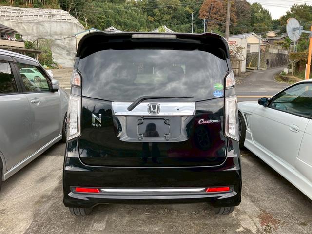 Ｎ－ＷＧＮカスタム Ｇ・Ｌパッケージ　メモリーナビ　フルセグＴＶ　バックモニター　ＤＶＤ再生　スマートキー　プッシュスタート　ＨＩＤヘッドライト　ＥＴＣ　セキュリティアラーム　プライバシーガラス　純正１４インチＡＷ　オートＡＣ（10枚目）