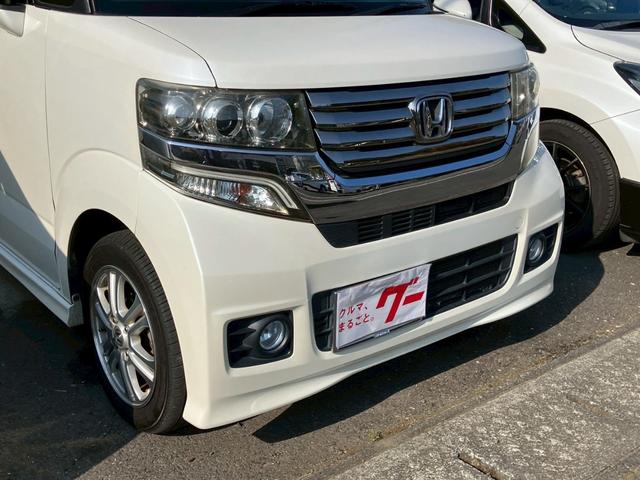 Ｎ－ＢＯＸカスタム Ｇ・Ｌパッケージ　メモリーナビ　ＴＶ　バックモニター　パワースライドドア　スマートキー　プッシュスタート　革調シートカバー　ＨＩＤヘッドライト　フォグランプ　セキュリティアラーム　プライバシーガラス　ウインカーミラー（4枚目）