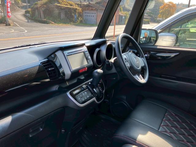 Ｎ－ＢＯＸカスタム Ｇ・Ｌパッケージ　メモリーナビ　ＴＶ　バックモニター　パワースライドドア　スマートキー　プッシュスタート　革調シートカバー　ＨＩＤヘッドライト　フォグランプ　セキュリティアラーム　プライバシーガラス　ウインカーミラー（32枚目）