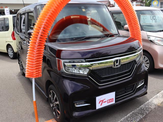 Ｎ－ＢＯＸカスタム Ｇ・Ｌホンダセンシング　左側電動スライドドア　スマートキー　プッシュスタート　ナビ　バックモニター　純正１４インチアルミホイールオートエアコン　トラクションコントロール　電動格納ミラー　フルセグ　ドライブレコーダー（4枚目）