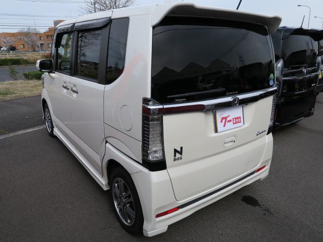 Ｎ－ＢＯＸカスタム Ｇ・Ｌパッケージ　ナビ　バックモニター　フルセグ　両側電動スライドドア　電動格納ミラー　オートエアコン　トラクションコントロール　ドライブレコーダー　純正１４インチアルミホイール（5枚目）