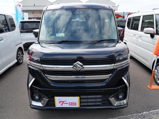 スペーシアカスタム ハイブリッドXS 届け出済み未使用車 スマートキー プッシュスタート ブレーキサポート ナビ フルセグ 全方位モニター ヘッドアップディスプレイ 両側電動スライドドア(3枚目)