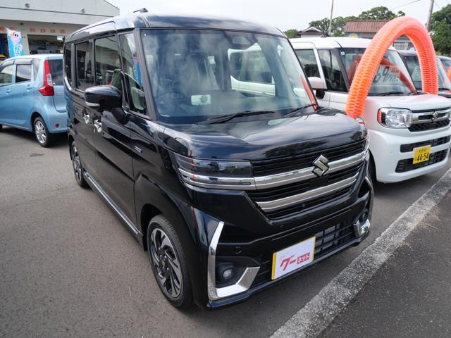 スペーシアカスタム ハイブリッドXS 届け出済み未使用車 スマートキー プッシュスタート ブレーキサポート ナビ フルセグ 全方位モニター ヘッドアップディスプレイ 両側電動スライドドア(4枚目)