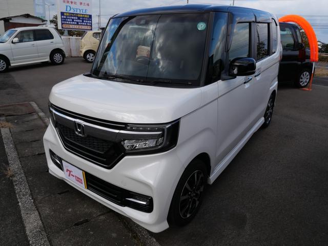 Ｎ－ＢＯＸカスタム Ｇ・Ｌホンダセンシング　左側電動スライドドア　スマートキー　プッシュスタート　ナビ　フルセグ　バックモニター　トラクションコントロール　オートエアコン　ＥＴＣ（2枚目）