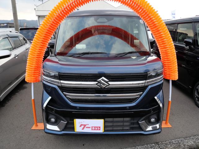 スペーシアカスタム ハイブリッドＸＳターボ　両側電動スライドドア　スマートキー　プッシュスタート　シートヒーター　ステアリングヒーター　オートエアコン　ブレーキサポート　ヘッドアップディスプレイ（3枚目）