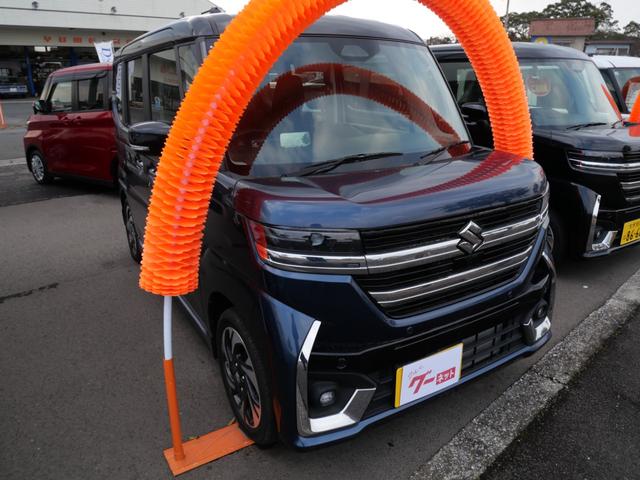 スペーシアカスタム ハイブリッドＸＳターボ　両側電動スライドドア　スマートキー　プッシュスタート　シートヒーター　ステアリングヒーター　オートエアコン　ブレーキサポート　ヘッドアップディスプレイ（4枚目）