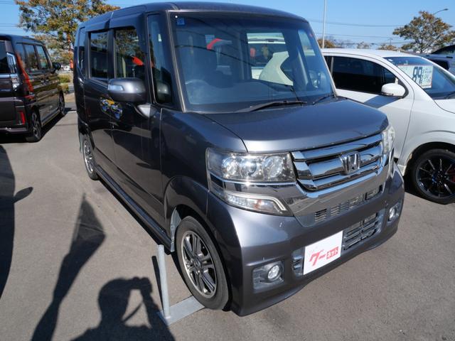 Ｎ－ＢＯＸカスタム Ｇ・Ｌパッケージ　純正ナビ　バックモニター　ＴＶ　ＥＴＣ　スマートキー　プッシュスタート　左側電動スライドドア　トラクションコントロール　オートエアコン（4枚目）