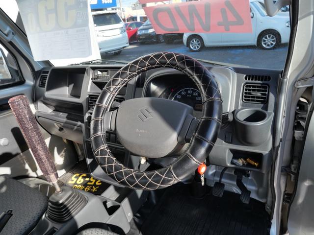キャリイトラック KCエアコン・パワステ セレクト4WD車 エアコン パワーステアリング ライトレベル調節 三方開(14枚目)