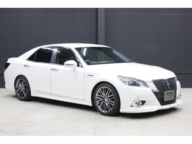 クラウンハイブリッド アスリートＳ　アドバンスパッケージ特別仕様車　純正８型ナビ　Ｄ－ＴＶ　ブルートゥース　ＴＯＭ’ｓエアロ　ＲＳＲダウンサス　純正ＯＰ１８インチホイール　トランクスポイラー　リア３面スモークフイルム　バックカメラ　ドラレコ　スピード取締りレーダー　ＡＵＴＯクルーズ（7枚目）