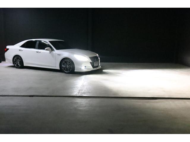 クラウンハイブリッド アスリートＳ　アドバンスパッケージ特別仕様車　純正８型ナビ　Ｄ－ＴＶ　ブルートゥース　ＴＯＭ’ｓエアロ　ＲＳＲダウンサス　純正ＯＰ１８インチホイール　トランクスポイラー　リア３面スモークフイルム　バックカメラ　ドラレコ　スピード取締りレーダー　ＡＵＴＯクルーズ（8枚目）