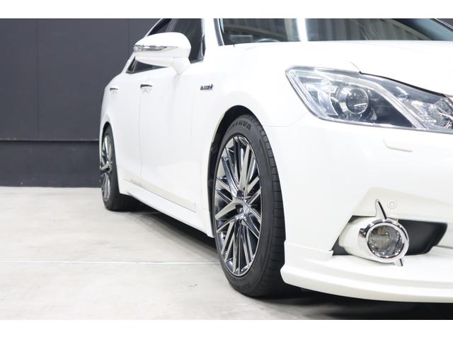 クラウンハイブリッド アスリートＳ　アドバンスパッケージ特別仕様車　純正８型ナビ　Ｄ－ＴＶ　ブルートゥース　ＴＯＭ’ｓエアロ　ＲＳＲダウンサス　純正ＯＰ１８インチホイール　トランクスポイラー　リア３面スモークフイルム　バックカメラ　ドラレコ　スピード取締りレーダー　ＡＵＴＯクルーズ（12枚目）