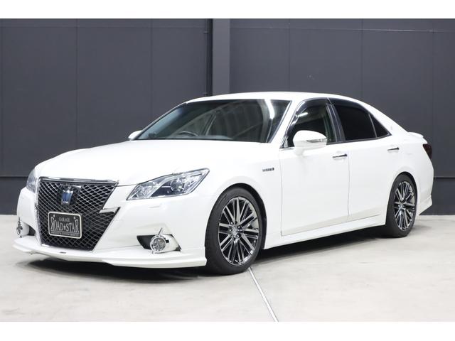 クラウンハイブリッド アスリートＳ　アドバンスパッケージ特別仕様車　純正８型ナビ　Ｄ－ＴＶ　ブルートゥース　ＴＯＭ’ｓエアロ　ＲＳＲダウンサス　純正ＯＰ１８インチホイール　トランクスポイラー　リア３面スモークフイルム　バックカメラ　ドラレコ　スピード取締りレーダー　ＡＵＴＯクルーズ（27枚目）