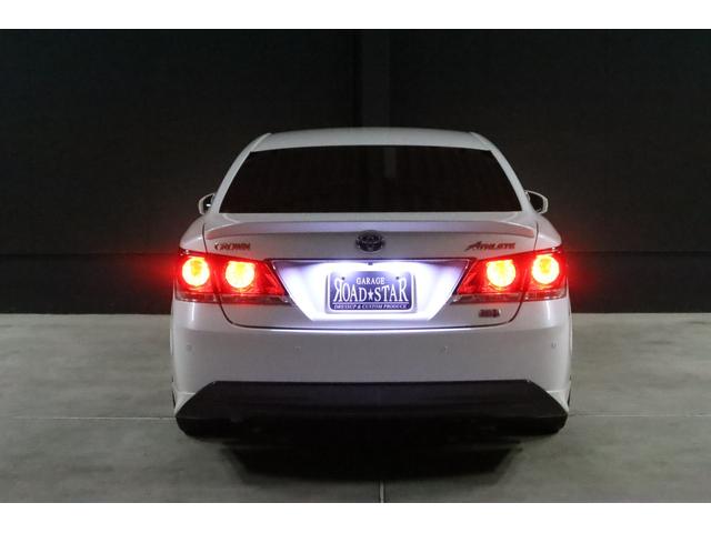 クラウンハイブリッド アスリートＳ　アドバンスパッケージ特別仕様車　純正８型ナビ　Ｄ－ＴＶ　ブルートゥース　ＴＯＭ’ｓエアロ　ＲＳＲダウンサス　純正ＯＰ１８インチホイール　トランクスポイラー　リア３面スモークフイルム　バックカメラ　ドラレコ　スピード取締りレーダー　ＡＵＴＯクルーズ（29枚目）