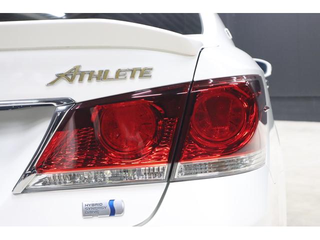 クラウンハイブリッド アスリートＳ　アドバンスパッケージ特別仕様車　純正８型ナビ　Ｄ－ＴＶ　ブルートゥース　ＴＯＭ’ｓエアロ　ＲＳＲダウンサス　純正ＯＰ１８インチホイール　トランクスポイラー　リア３面スモークフイルム　バックカメラ　ドラレコ　スピード取締りレーダー　ＡＵＴＯクルーズ（44枚目）