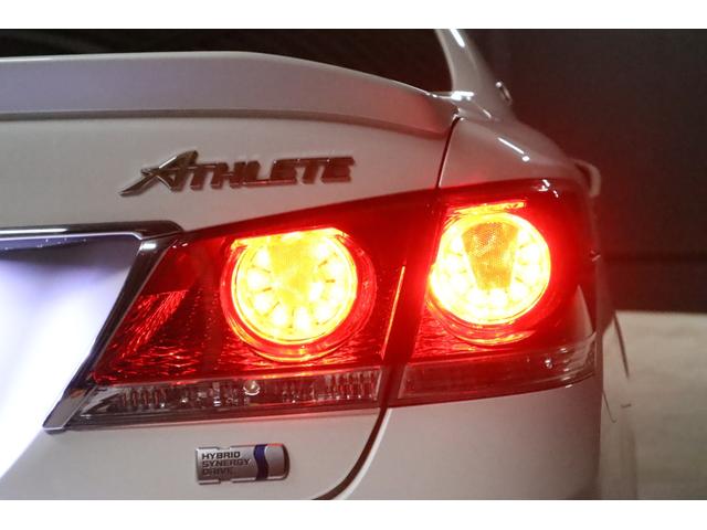 クラウンハイブリッド アスリートＳ　アドバンスパッケージ特別仕様車　純正８型ナビ　Ｄ－ＴＶ　ブルートゥース　ＴＯＭ’ｓエアロ　ＲＳＲダウンサス　純正ＯＰ１８インチホイール　トランクスポイラー　リア３面スモークフイルム　バックカメラ　ドラレコ　スピード取締りレーダー　ＡＵＴＯクルーズ（45枚目）