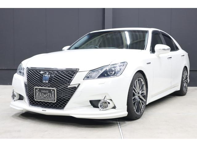 クラウンハイブリッド アスリートＳ　アドバンスパッケージ特別仕様車　純正８型ナビ　Ｄ－ＴＶ　ブルートゥース　ＴＯＭ’ｓエアロ　ＲＳＲダウンサス　純正ＯＰ１８インチホイール　トランクスポイラー　リア３面スモークフイルム　バックカメラ　ドラレコ　スピード取締りレーダー　ＡＵＴＯクルーズ（50枚目）