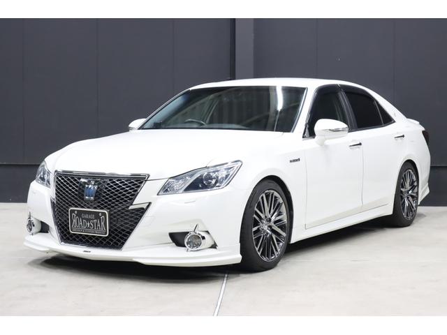 クラウンハイブリッド アスリートＳ　アドバンスパッケージ特別仕様車　純正８型ナビ　Ｄ－ＴＶ　ブルートゥース　ＴＯＭ’ｓエアロ　ＲＳＲダウンサス　純正ＯＰ１８インチホイール　トランクスポイラー　リア３面スモークフイルム　バックカメラ　ドラレコ　スピード取締りレーダー　ＡＵＴＯクルーズ（80枚目）