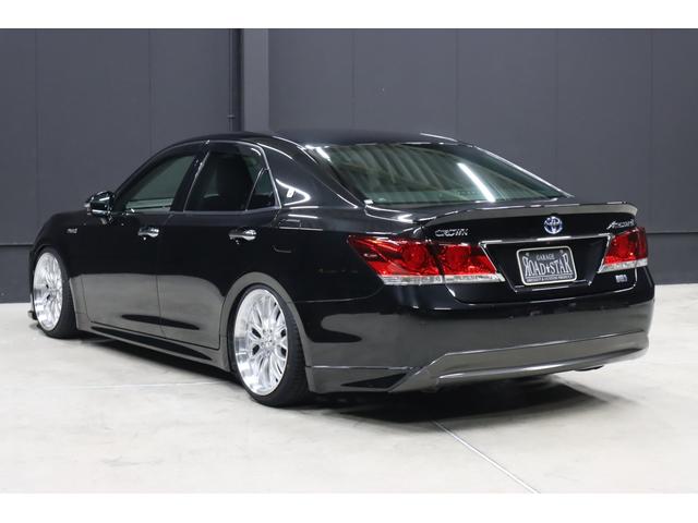 クラウンハイブリッド アスリートS 新品ロクサーニ深リム19インチホイール 新品シルクブレイズエアロ 新品GRSフルタップ車高調 新品トランクスポイラー 純正8型HDDナビ 地デジTV ブルートゥース AUTOクルーズ クリアランスソナー シートヒーター ハンドルヒーター(3枚目)