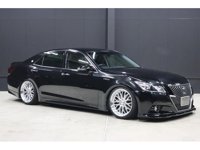 クラウンハイブリッド アスリートS 新品ロクサーニ深リム19インチホイール 新品シルクブレイズエアロ 新品GRSフルタップ車高調 新品トランクスポイラー 純正8型HDDナビ 地デジTV ブルートゥース AUTOクルーズ クリアランスソナー シートヒーター ハンドルヒーター(7枚目)