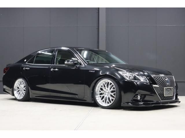 クラウンハイブリッド アスリートS 新品ロクサーニ深リム19インチホイール 新品シルクブレイズエアロ 新品GRSフルタップ車高調 新品トランクスポイラー 純正8型HDDナビ 地デジTV ブルートゥース AUTOクルーズ クリアランスソナー シートヒーター ハンドルヒーター(9枚目)