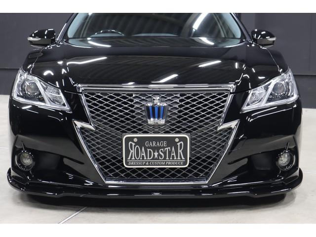 クラウンハイブリッド アスリートS マーベリック深リム19インチホイール BLITZフルタップ車高調 新品シルクブレイズエアロ 新品トランクスポイラー シーケンシャルウインカー 新品ハンドル HIDライト LEDフォグ 8型HDDナビ D-TV ブルートゥース バックカメラ(14枚目)
