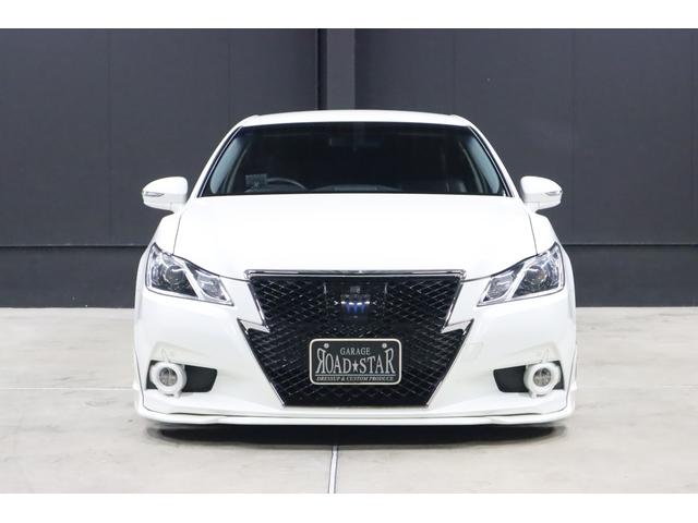 クラウンハイブリッド アスリートＳ　アドバンスドパッケージ特別仕様車　モデリスタ＆　ＴＲＤエアロ　モデリスタ４本出しマフラー　新品ロクサーニ深リム１９インチＡＷ　新品ＧＲＳフルタップ車高調　新品レザーハンドル　純正８型ＨＤＤナビＴＶ　ブルートゥース　ＨＩＤライト　ＬＥＤフォグ　ＥＴＣ（4枚目）