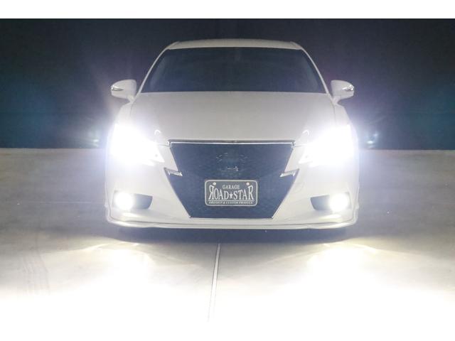 クラウンハイブリッド アスリートＳ　アドバンスドパッケージ特別仕様車　モデリスタ＆　ＴＲＤエアロ　モデリスタ４本出しマフラー　新品ロクサーニ深リム１９インチＡＷ　新品ＧＲＳフルタップ車高調　新品レザーハンドル　純正８型ＨＤＤナビＴＶ　ブルートゥース　ＨＩＤライト　ＬＥＤフォグ　ＥＴＣ（5枚目）