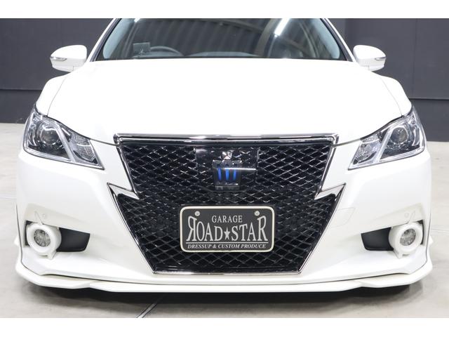 クラウンハイブリッド アスリートＳ　アドバンスドパッケージ特別仕様車　モデリスタ＆　ＴＲＤエアロ　モデリスタ４本出しマフラー　新品ロクサーニ深リム１９インチＡＷ　新品ＧＲＳフルタップ車高調　新品レザーハンドル　純正８型ＨＤＤナビＴＶ　ブルートゥース　ＨＩＤライト　ＬＥＤフォグ　ＥＴＣ（15枚目）