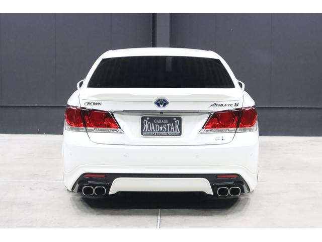 クラウンハイブリッド アスリートＳ　アドバンスドパッケージ特別仕様車　モデリスタ＆　ＴＲＤエアロ　モデリスタ４本出しマフラー　新品ロクサーニ深リム１９インチＡＷ　新品ＧＲＳフルタップ車高調　新品レザーハンドル　純正８型ＨＤＤナビＴＶ　ブルートゥース　ＨＩＤライト　ＬＥＤフォグ　ＥＴＣ（29枚目）