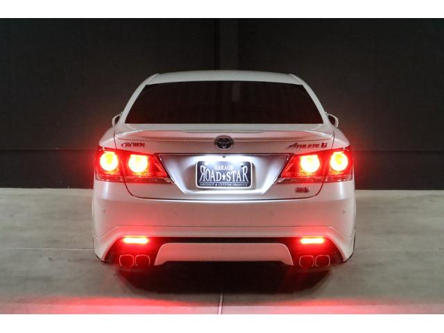クラウンハイブリッド アスリートＳ　アドバンスドパッケージ特別仕様車　モデリスタ＆　ＴＲＤエアロ　モデリスタ４本出しマフラー　新品ロクサーニ深リム１９インチＡＷ　新品ＧＲＳフルタップ車高調　新品レザーハンドル　純正８型ＨＤＤナビＴＶ　ブルートゥース　ＨＩＤライト　ＬＥＤフォグ　ＥＴＣ（30枚目）