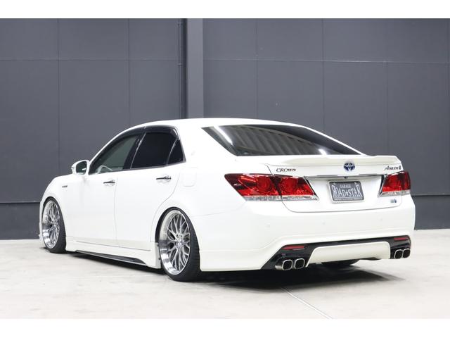 クラウンハイブリッド アスリートＳ　アドバンスドパッケージ特別仕様車　モデリスタ＆　ＴＲＤエアロ　モデリスタ４本出しマフラー　新品ロクサーニ深リム１９インチＡＷ　新品ＧＲＳフルタップ車高調　新品レザーハンドル　純正８型ＨＤＤナビＴＶ　ブルートゥース　ＨＩＤライト　ＬＥＤフォグ　ＥＴＣ（31枚目）