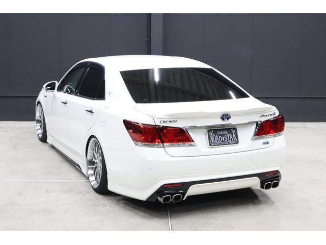 クラウンハイブリッド アスリートＳ　アドバンスドパッケージ特別仕様車　モデリスタ＆　ＴＲＤエアロ　モデリスタ４本出しマフラー　新品ロクサーニ深リム１９インチＡＷ　新品ＧＲＳフルタップ車高調　新品レザーハンドル　純正８型ＨＤＤナビＴＶ　ブルートゥース　ＨＩＤライト　ＬＥＤフォグ　ＥＴＣ（33枚目）