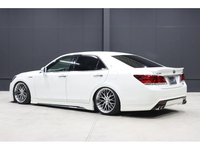クラウンハイブリッド アスリートＳ　アドバンスドパッケージ特別仕様車　モデリスタ＆　ＴＲＤエアロ　モデリスタ４本出しマフラー　新品ロクサーニ深リム１９インチＡＷ　新品ＧＲＳフルタップ車高調　新品レザーハンドル　純正８型ＨＤＤナビＴＶ　ブルートゥース　ＨＩＤライト　ＬＥＤフォグ　ＥＴＣ（34枚目）