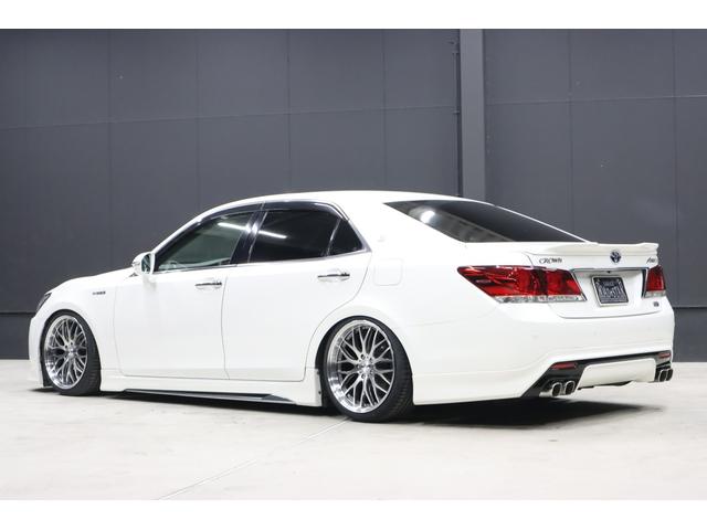 クラウンハイブリッド アスリートＳ　アドバンスドパッケージ特別仕様車　モデリスタ＆　ＴＲＤエアロ　モデリスタ４本出しマフラー　新品ロクサーニ深リム１９インチＡＷ　新品ＧＲＳフルタップ車高調　新品レザーハンドル　純正８型ＨＤＤナビＴＶ　ブルートゥース　ＨＩＤライト　ＬＥＤフォグ　ＥＴＣ（36枚目）