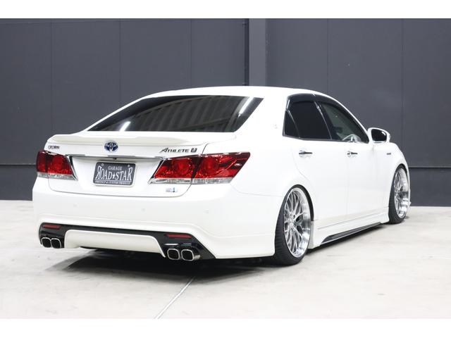 クラウンハイブリッド アスリートＳ　アドバンスドパッケージ特別仕様車　モデリスタ＆　ＴＲＤエアロ　モデリスタ４本出しマフラー　新品ロクサーニ深リム１９インチＡＷ　新品ＧＲＳフルタップ車高調　新品レザーハンドル　純正８型ＨＤＤナビＴＶ　ブルートゥース　ＨＩＤライト　ＬＥＤフォグ　ＥＴＣ（37枚目）