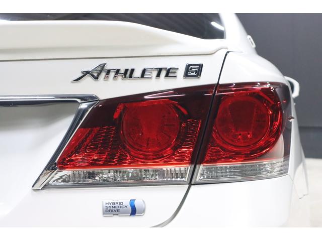 クラウンハイブリッド アスリートＳ　アドバンスドパッケージ特別仕様車　モデリスタ＆　ＴＲＤエアロ　モデリスタ４本出しマフラー　新品ロクサーニ深リム１９インチＡＷ　新品ＧＲＳフルタップ車高調　新品レザーハンドル　純正８型ＨＤＤナビＴＶ　ブルートゥース　ＨＩＤライト　ＬＥＤフォグ　ＥＴＣ（50枚目）