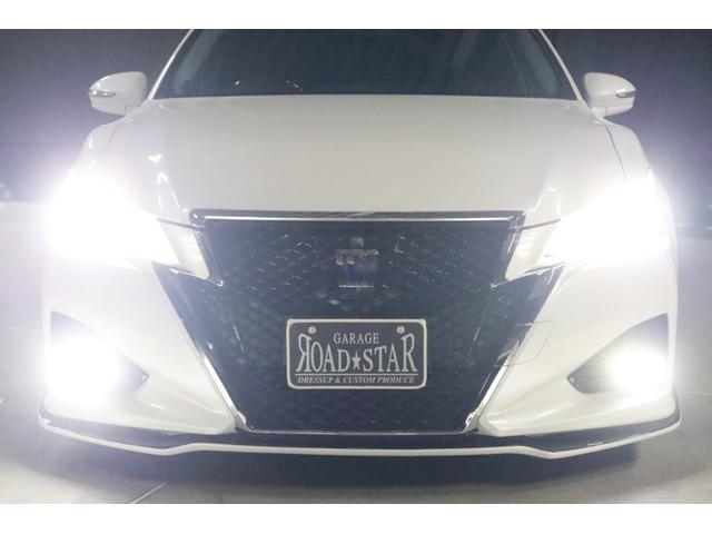 クラウンハイブリッド アスリートS 後期仕様 アドバンスパッケージ特別仕様車 新品シルクブレイズエアロ 新品ロクサーニ深リム19インチAW 新品トランクスポイラー TANABE車高調 重低音4本出しマフラー(純正有)新品黒ウッド&レザーハンドル 純正8型ナビ Bluetooth(21枚目)