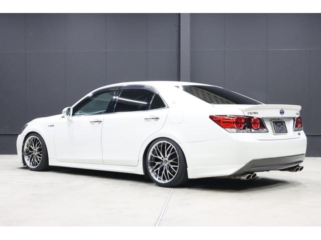 クラウンハイブリッド アスリートS 後期仕様 アドバンスパッケージ特別仕様車 新品シルクブレイズエアロ 新品ロクサーニ深リム19インチAW 新品トランクスポイラー TANABE車高調 重低音4本出しマフラー(純正有)新品黒ウッド&レザーハンドル 純正8型ナビ Bluetooth(36枚目)