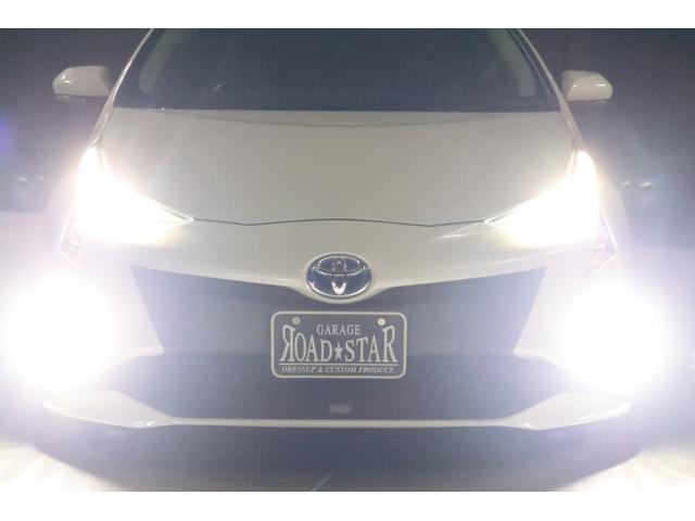 プリウス Ｓタイプ　ＴＲＤエアロ　プレシャス１９インチホイール　タイヤ４本新品　エスペランサフルタップ車高調　ＬＥＤライト　ＬＥＤフォグ　ＳＤナビ　地デジＴＶ　バックカメラ　ブルートゥース　ドライブレコーダー　ビルトインＥＴＣ（22枚目）