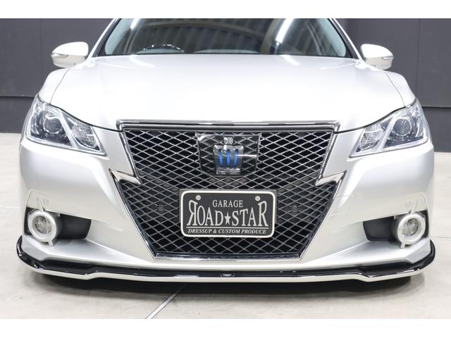 クラウンハイブリッド アスリートS アドバンストパッケージ特別仕様車 新品シルクブレイズエアロ 新品ロクサーニ深リム19インチホイール BLITZフルタップ車高調 新品黒ウッド&レザーコンビハンドル 純正8型HDDナビ 地デジTV ブルートゥース バックカメラ ETC(15枚目)