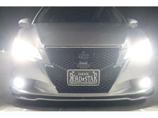 クラウンハイブリッド アスリートS アドバンストパッケージ特別仕様車 新品シルクブレイズエアロ 新品ロクサーニ深リム19インチホイール BLITZフルタップ車高調 新品黒ウッド&レザーコンビハンドル 純正8型HDDナビ 地デジTV ブルートゥース バックカメラ ETC(22枚目)