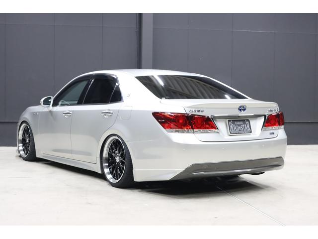 クラウンハイブリッド アスリートS アドバンストパッケージ特別仕様車 新品シルクブレイズエアロ 新品ロクサーニ深リム19インチホイール BLITZフルタップ車高調 新品黒ウッド&レザーコンビハンドル 純正8型HDDナビ 地デジTV ブルートゥース バックカメラ ETC(31枚目)