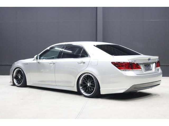 クラウンハイブリッド アスリートS アドバンストパッケージ特別仕様車 新品シルクブレイズエアロ 新品ロクサーニ深リム19インチホイール BLITZフルタップ車高調 新品黒ウッド&レザーコンビハンドル 純正8型HDDナビ 地デジTV ブルートゥース バックカメラ ETC(34枚目)